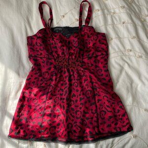 White House Black Market Women's Red Vest